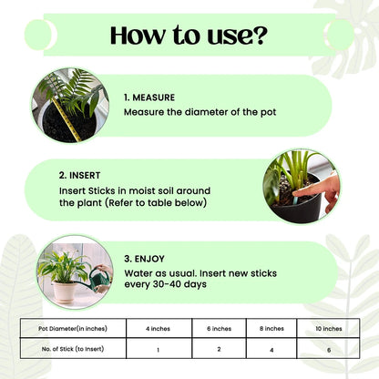 Plantify Plant Food Sticks - Organic Indoor Plant Nutrition