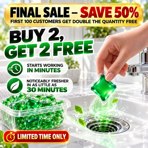 Bio-Enzyme Drain Deodorizer Capsules, 1 Box (30 PCS)🥬⭐
