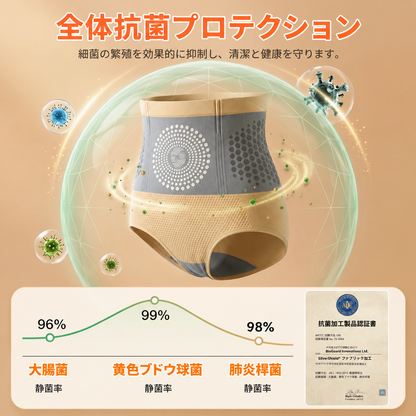公式ブランドストア 🌟 ALLYBEE® 2026 モリンガ＆ベルベリン配合 4-in-1 マイクロパーティクル シェイピングショーツ