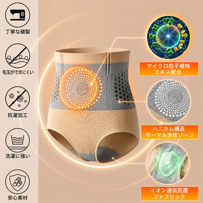 公式ブランドストア 🌟 ALLYBEE® 2026 モリンガ＆ベルベリン配合 4-in-1 マイクロパーティクル シェイピングショーツ