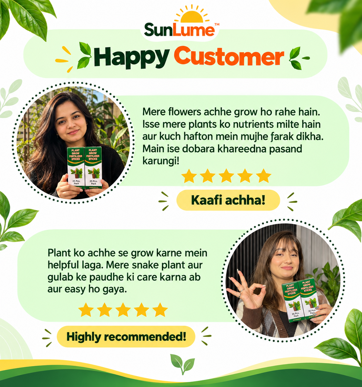 SunLume Magic Sticks — Natural Fertilizer Sticks. Buy 1 Get 1 Free