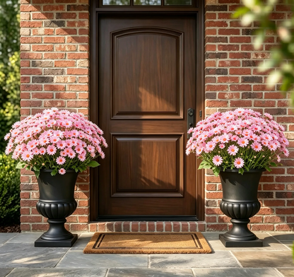 Artificial Outdoor Mums Flowers - UV resistant, Waterproof, Windproof🌼