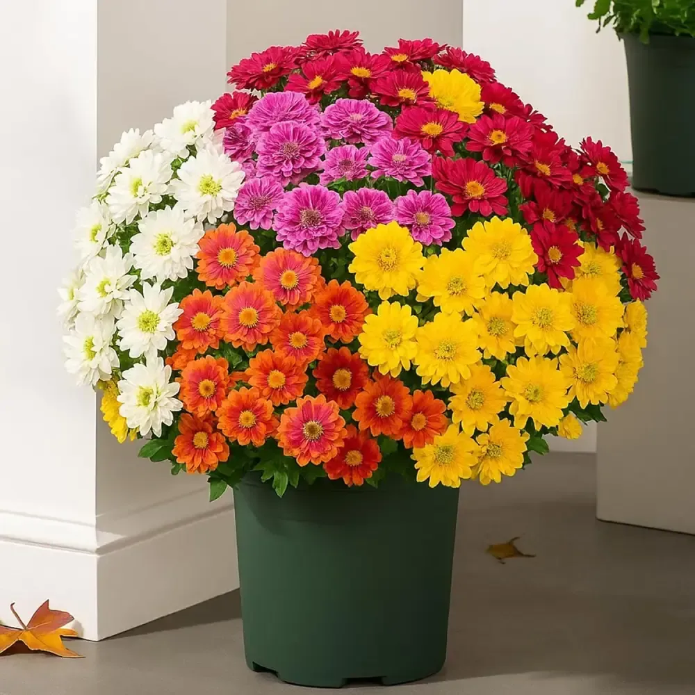 Artificial Outdoor Mums Flowers - UV resistant, Waterproof, Windproof🌼