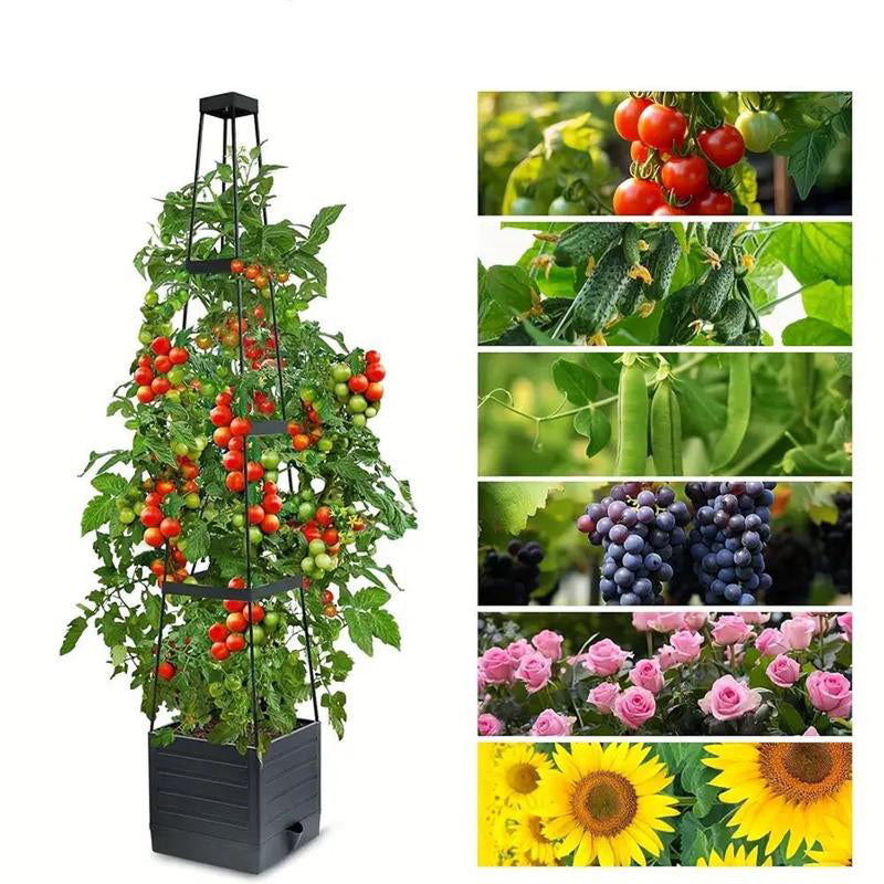 🌱Garden Raised Bed Planter Boxes with Trellis