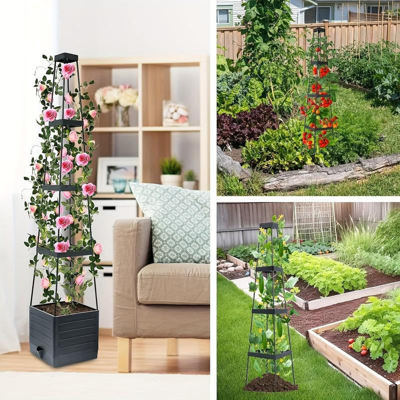 🌱Garden Raised Bed Planter Boxes with Trellis